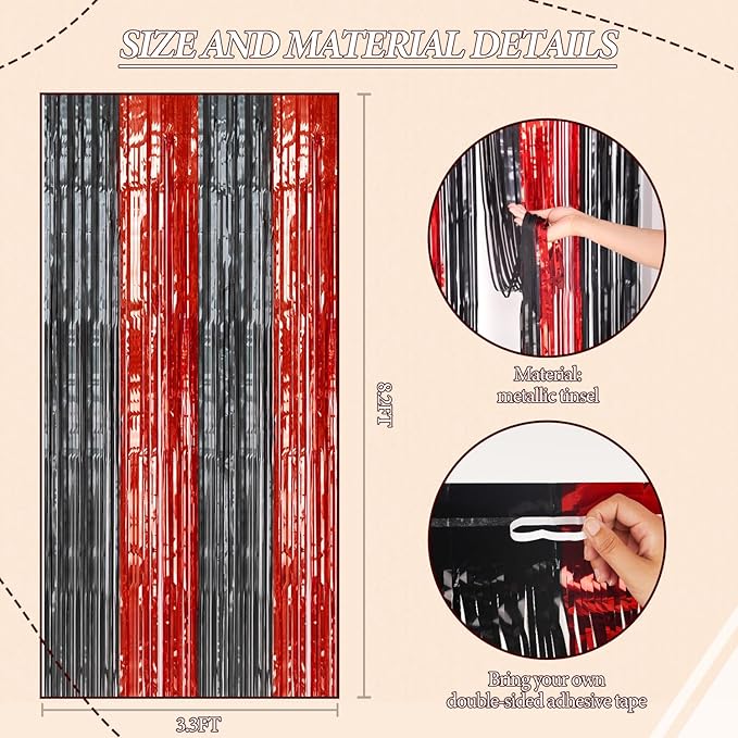 3 Pack Foil Fringe Backdrop - Image 3