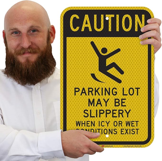 SmartSign 18 x 12 inch “Caution - Image 2