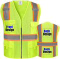 BeautyWill Custom Safety Vest Customized Logo Class 2 High Visibility by BeautyWill