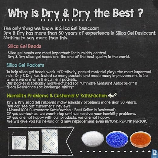 Dry & Dry 10 Gram Blue Indicating Silica Gel Packs - Image 7
