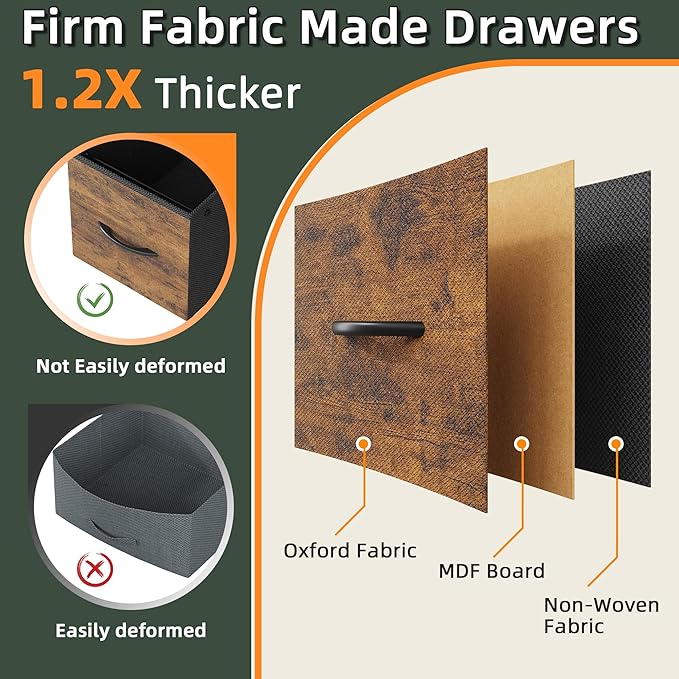 4 Drawer Lateral File Cabinet, Mobile Filing Cabinet - Image 7