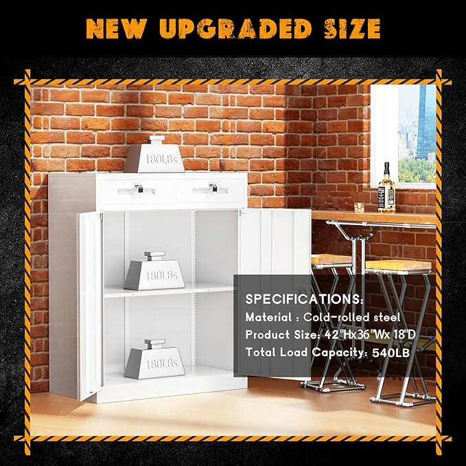 Greenvelly Metal Storage Cabinet - Image 5