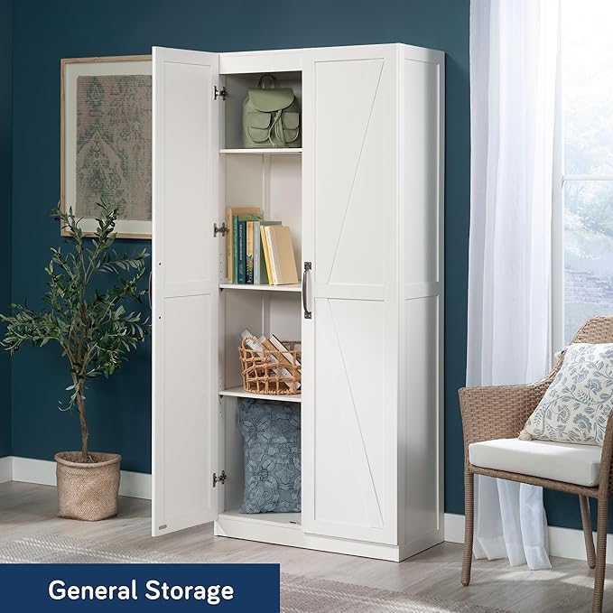 Sauder HomePlus Farmhouse Multipurpose Storage Cabinet Tall Pantry - Image 4