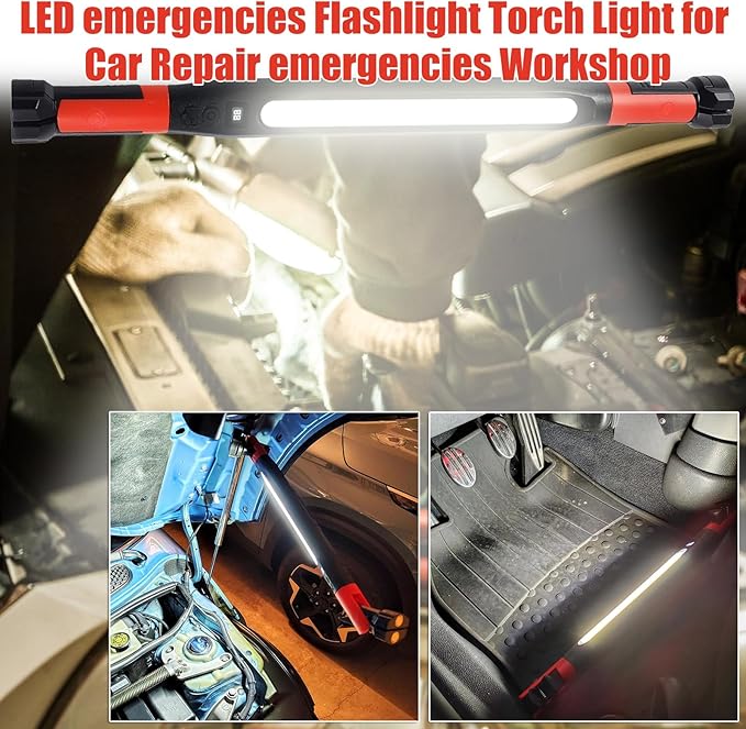 2026 New Magnetic Work Light, Rechargeable LED Mechanic Light, Under Hood Work - Image 3