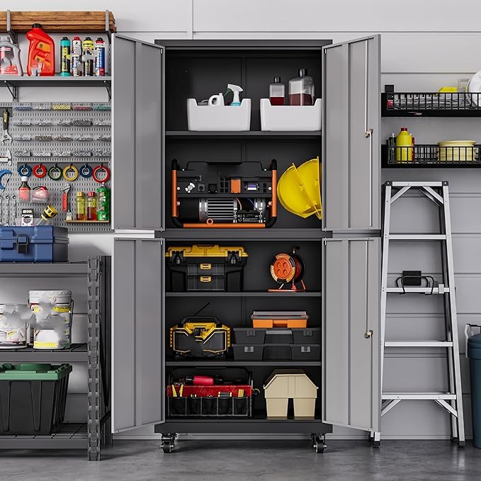 Letaya Metal Garage Storage Cabinet - Image 8