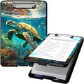 Clipboard with Storage, High Capacity Plastic Storage Clipboard with Pen Holder by Qindaiwen