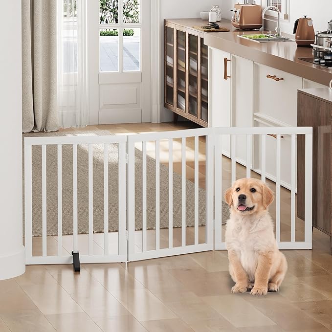 Dog Gate, Bamboo Freestanding Dog Gates by Algherohein