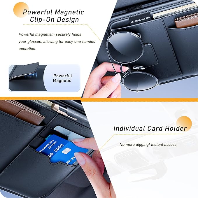 Tumecos Car Sun Visor Organizer, Auto Consoles Organizer - Image 2