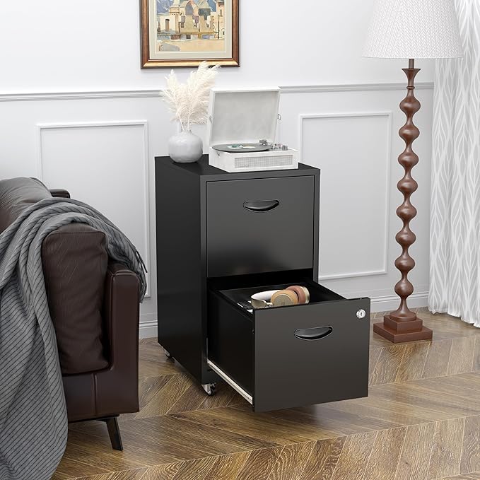2 Drawer Mobile File Cabinet - Image 5