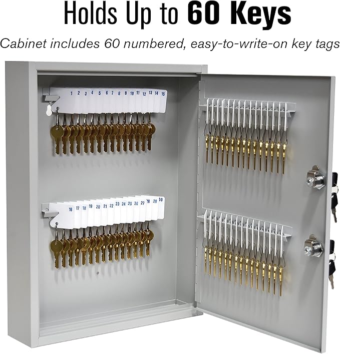 STEELMASTER by BankSupplies 60 Key Cabinet | Dual Lock Control Key Box | Welded - Image 3