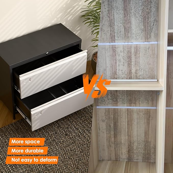 SUXXAN Metal 2 Drawer Lateral File Cabinet - Image 6