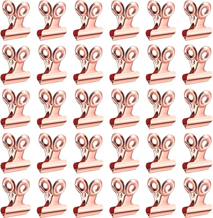 40 Pack Metal Clips 0.87 Inch Small Bull Binder Paper Clips by Unknown