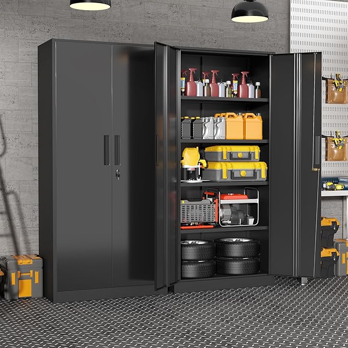 Superday Metal Garage Storage Cabinet - Image 8