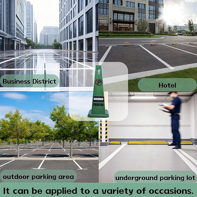 26.5" Caution Cones, 4-Sided Visible Safety Signs - Image 7
