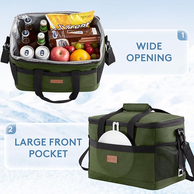 Lifewit Cooler Bag 30/50/60 Cans Collapsible and Insulated Large Lunch Bag - Image 5