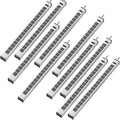 10-Pack Long Surge Protector Power Strip, 16 Outlet Heavy Duty Power Strip by Kungfuking