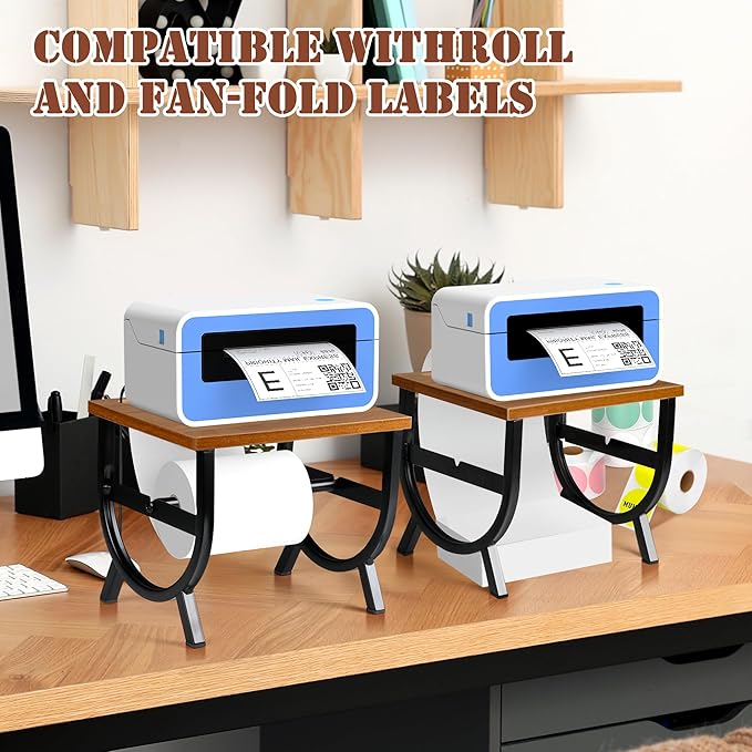 Alyoen Label Holder for Rolls and Fan-Fold Labels, Thermal Label Holder - Image 2