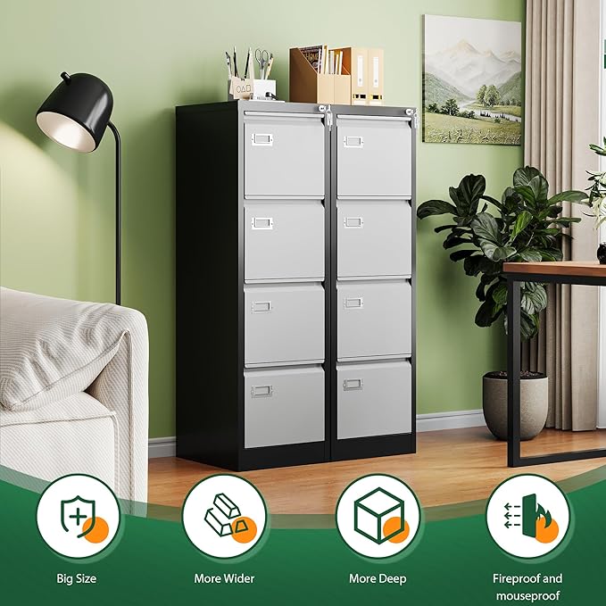 Letaya 4 Drawer File Cabinet - Image 8