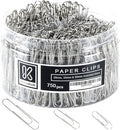 750 Paper Clips Assorted Sizes Small, Medium and Large Paper Clips by Kempshott%C2%AE