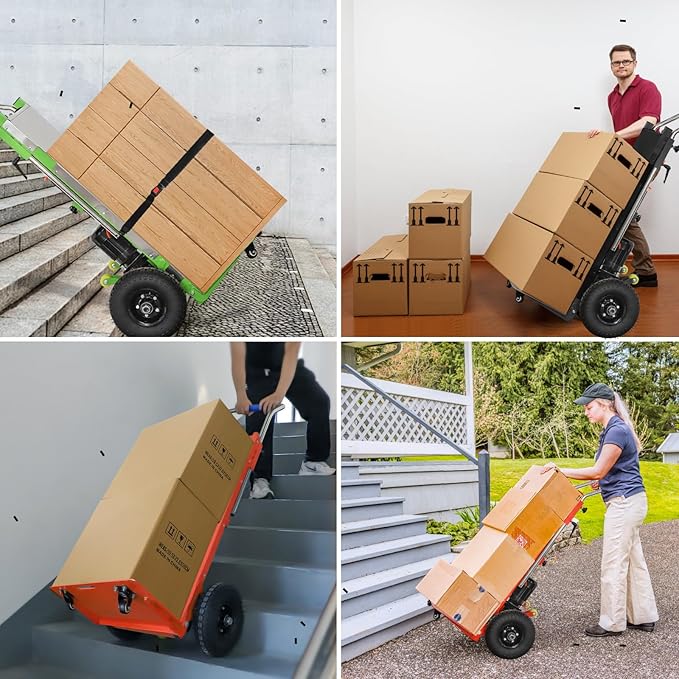 880lb Electric Stair Climbing Hand Trucks Dolly Cart - Image 4