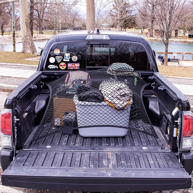 Highly Elastic Cargo Net, Simple Truck Bed Cargo Mesh Organizer, Suitable - Image 8