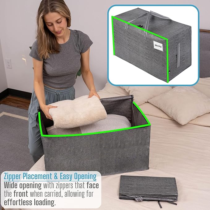 VENO 2 Pack Moving and Storage Bags, Heavy Duty, Alternative to Moving Boxes - Image 3