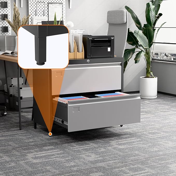 SUXXAN Metal 2 Drawer Lateral File Cabinet - Image 2