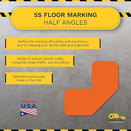 Mighty Line 2" Half Angle Marker Floor Marking Tape - Image 2