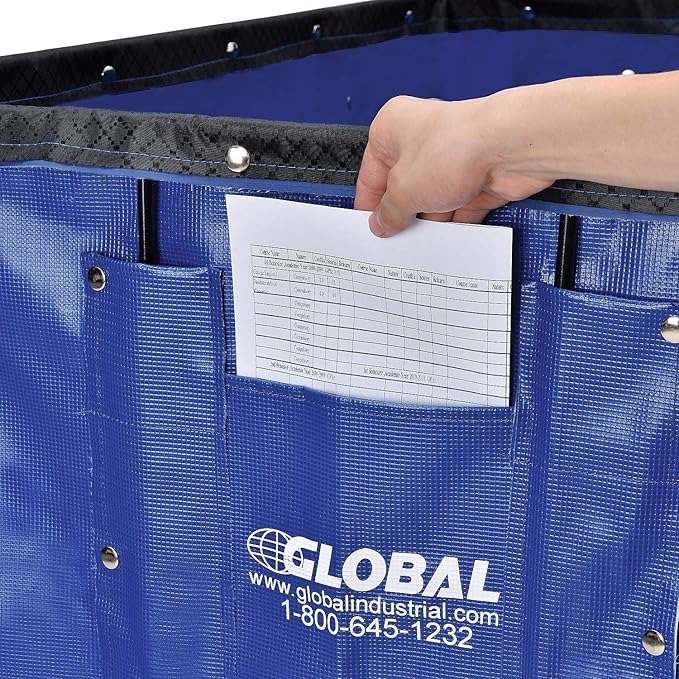 GLOBAL INDUSTRIAL Vinyl Basket Bulk Truck, 20 Bushel - Image 9