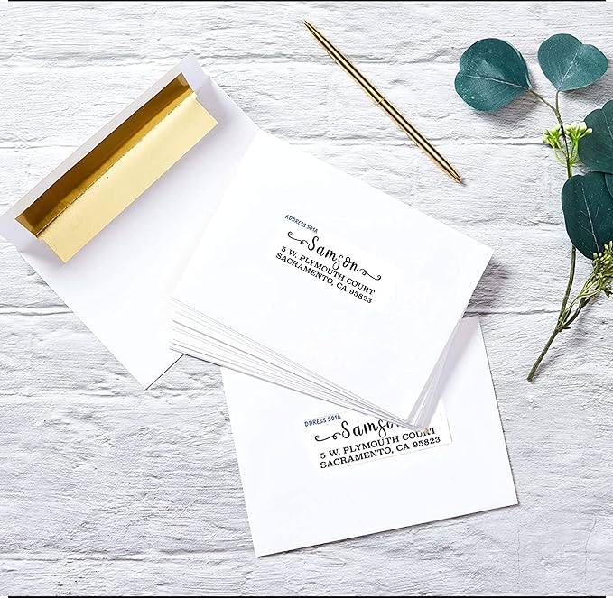 Return Address Labels Personalized, 1 Sheet = 30 Labels, 2.6"L x 1"H - Image 7