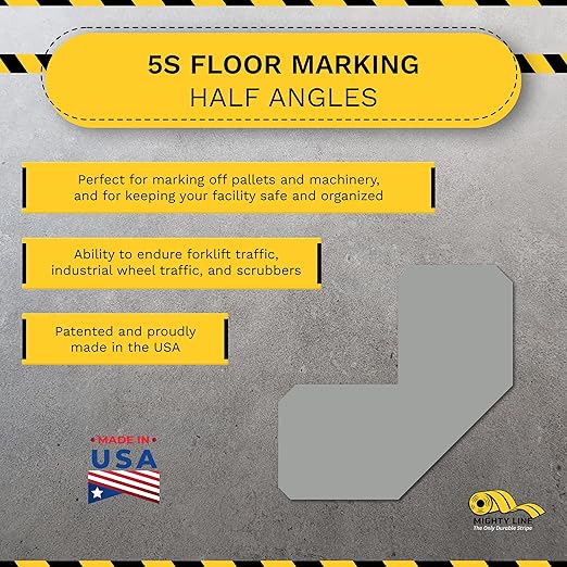 Mighty Line 2" Half Angle Marker Floor Marking Tape - Image 2