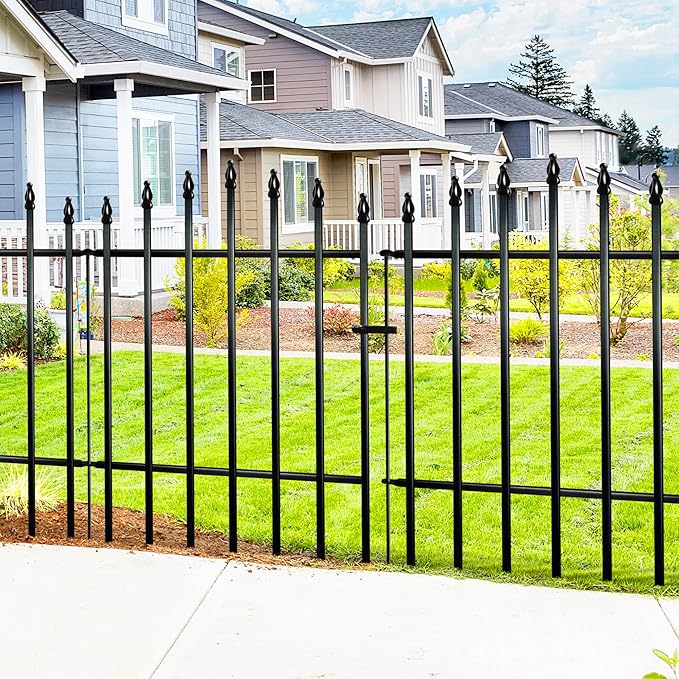 Metal Garden Fence 36" H x 28" W 5 Panels 11.6 Ft Total, Rustproof Animal - Image 4