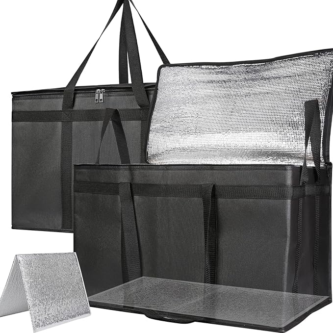 Bodaon 2-Pack Insulated Food Delivery Bag by Bodaon
