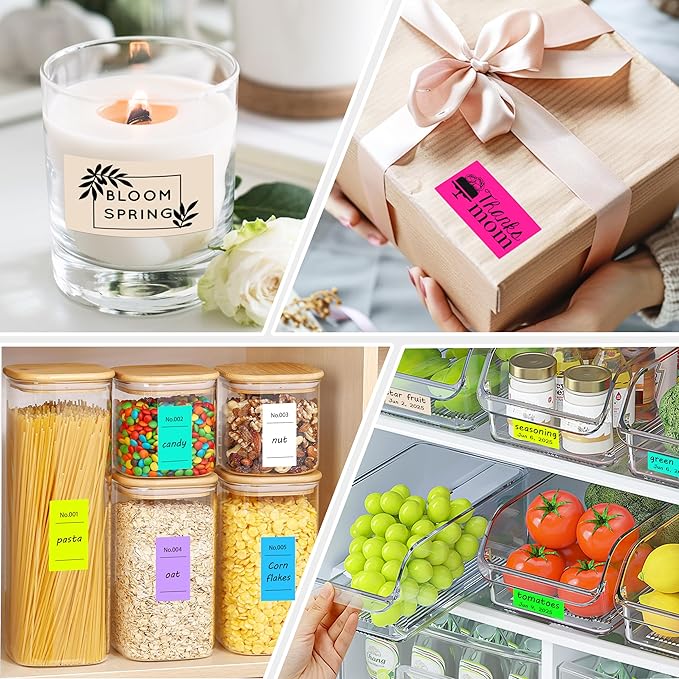 1x2 inch Label Stickers Roll for Thermal Printer 500PCS Colored Removable - Image 5