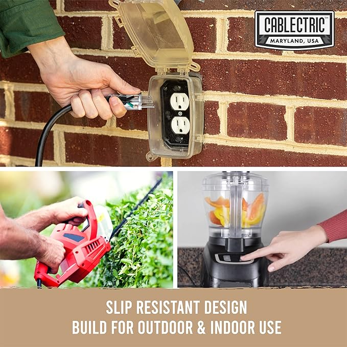 10 Ft Black Oil Resistant Extension Cord - Image 5