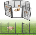 Decorative Garden Fence with Gate, 40 in x 23 ft Rustproof Metal Fence Panels by Jhsomdr