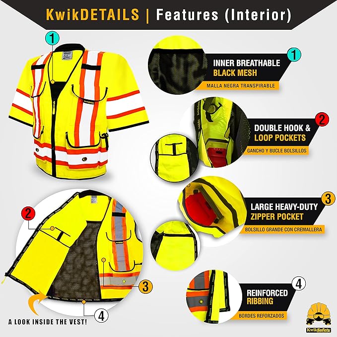 KwikSafety - Charlotte, NC - GODFATHER Safety Vest ANSI OSHA - Image 5