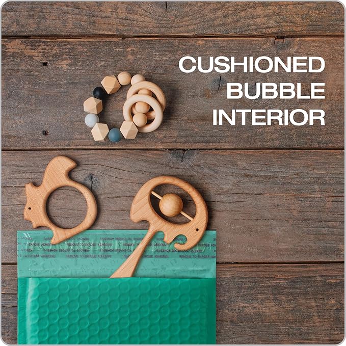 Quality Park Bubble Mailers, Turquoise Poly Mailers, Padded Envelopes, Shipping - Image 3