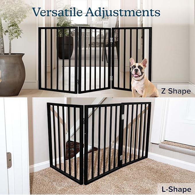 Pet Gate - 3-Panel Indoor Foldable Dog Fence - Image 7