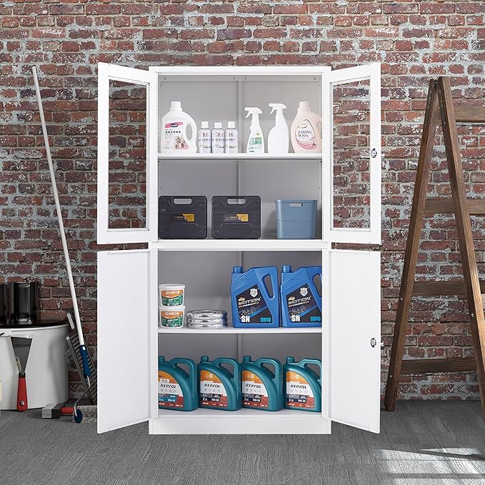 STANI Metal Storage Cabinet, Locking Steel Cabinet - Image 9