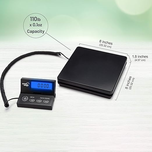 Smart Weigh Digital Shipping and Postal Weight Scale, 110 lbs x 0.1 oz - Image 5