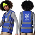 A-SAFETY High Visibility Reflective Safety Vest Customize Logo by A-SAFETY