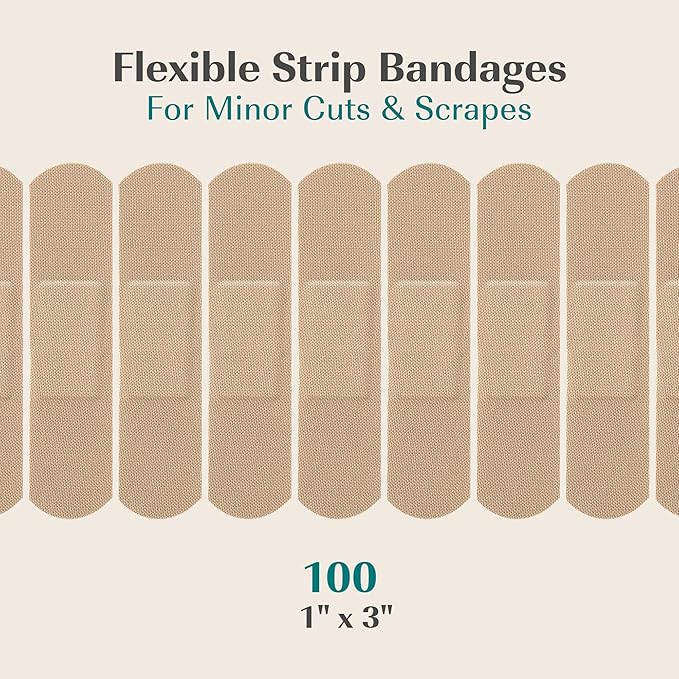 FEBU Bamboo Fabric Bandages | PFAS Free Flexible Fabric Bandages | Latex Free - Image 6