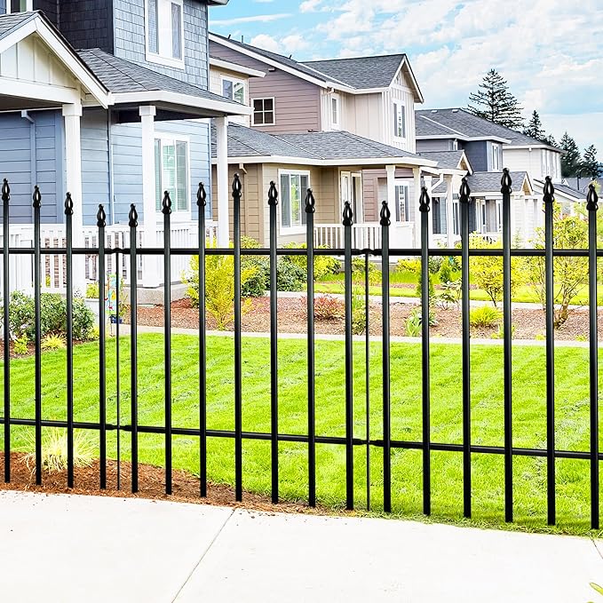 Metal Garden Fence 36" H x 28" W Rustproof Animal Barrier No Dig Decorative - Image 6