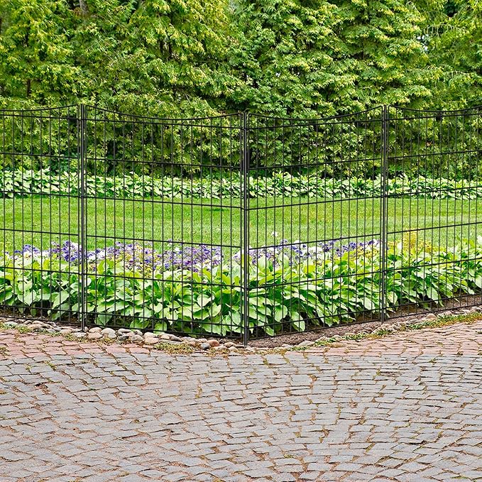 INJOPEXI Decorative Garden Fence 6 Panels 13ft×36in Garden Fences - Image 7