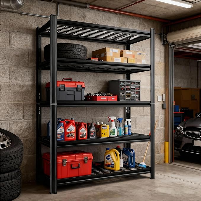 48''W Wire Garage Metal Shelving, 3020 Lbs Heavy-Duty Garage Storage Shelves - Image 5