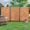 Modern Shade 5' x 3' Wood Privacy Fence Screen Natural Cedar Wood, Outdoor by MODERNSHADE