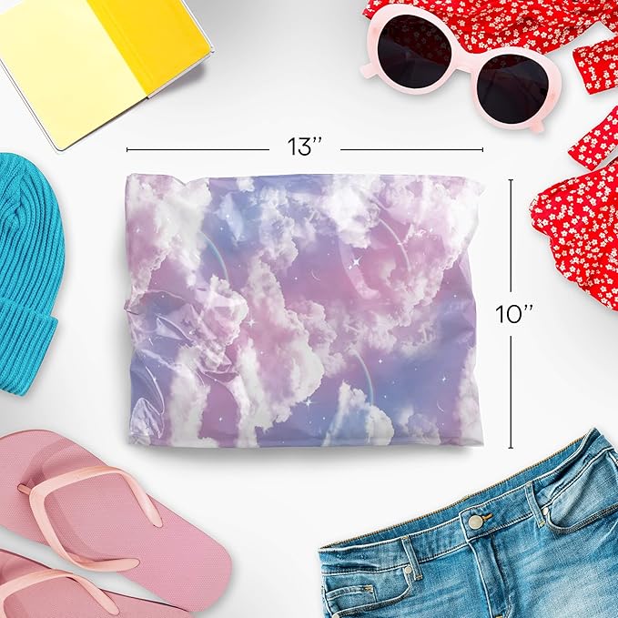 10x13 Poly Mailers – y2k Clouds – Waterproof, Tear-Resistant Shipping Bags - Image 2