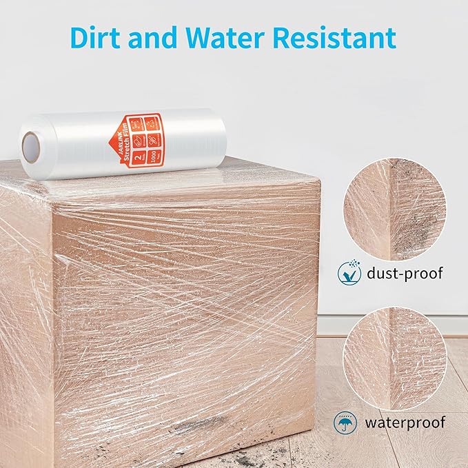 JARLINK Stretch Film, 15 Inch x 1000 Feet Shrink Wrap - Image 9