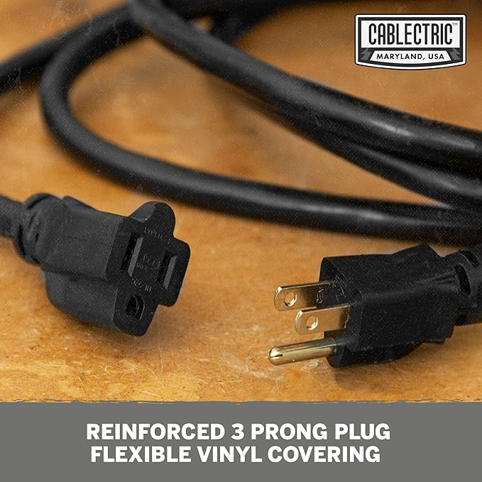 6 Ft Heavy Duty Extension Cord, SJTOW Oil Resistant 12/3 Outdoor Extension Cord - Image 3